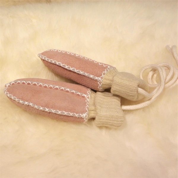 Lammfell Baby-Hand-Schuhe rosa