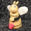 Schafwoll-Filz-Eierwärmer Biene mit Honigeimer