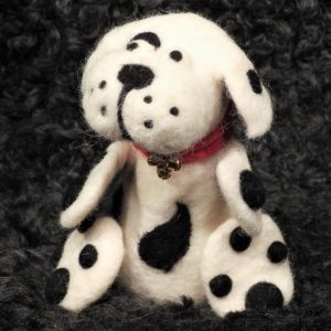Schafwoll-Filz-Eierwärmer Hund/Dalmatiner
