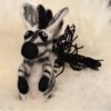 Schafwoll-Filz-Eierwärmer Zebra