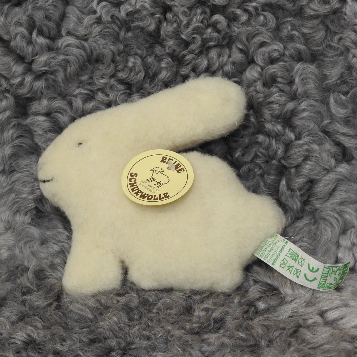 Schafwoll Flachtier Hase