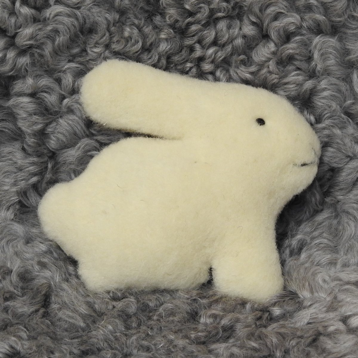 Schafwoll Flachtier Hase