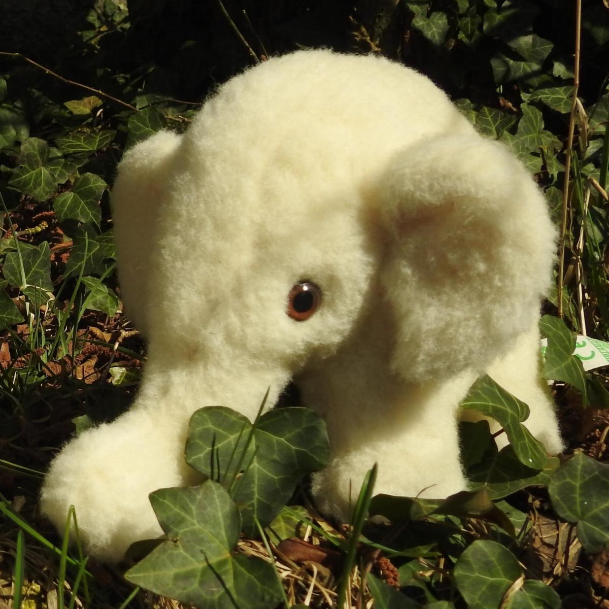 Schafwoll Kuscheltier Elefant S Schafwoll Kuscheltier Elefant S