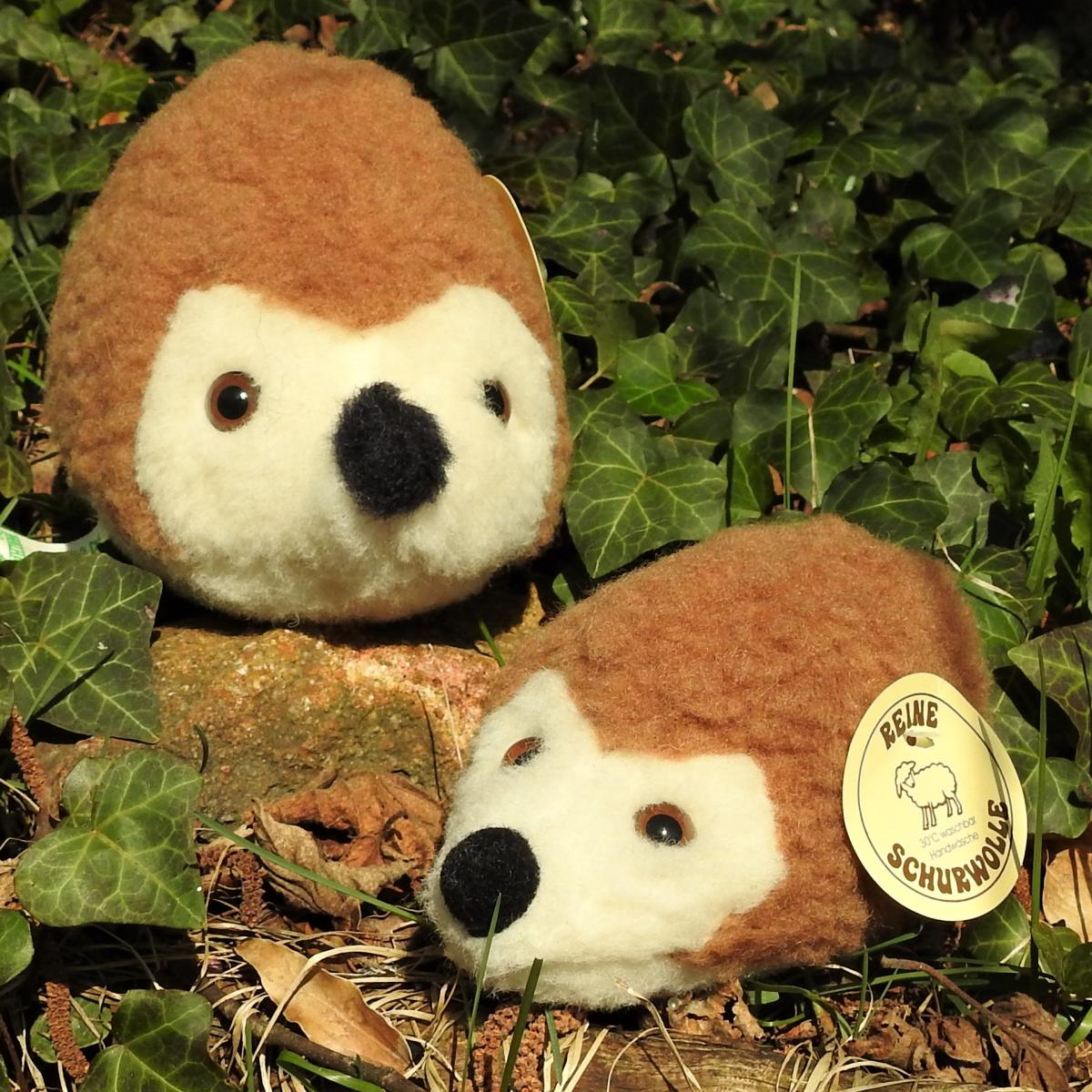 Schafwoll Kuscheltier Igel