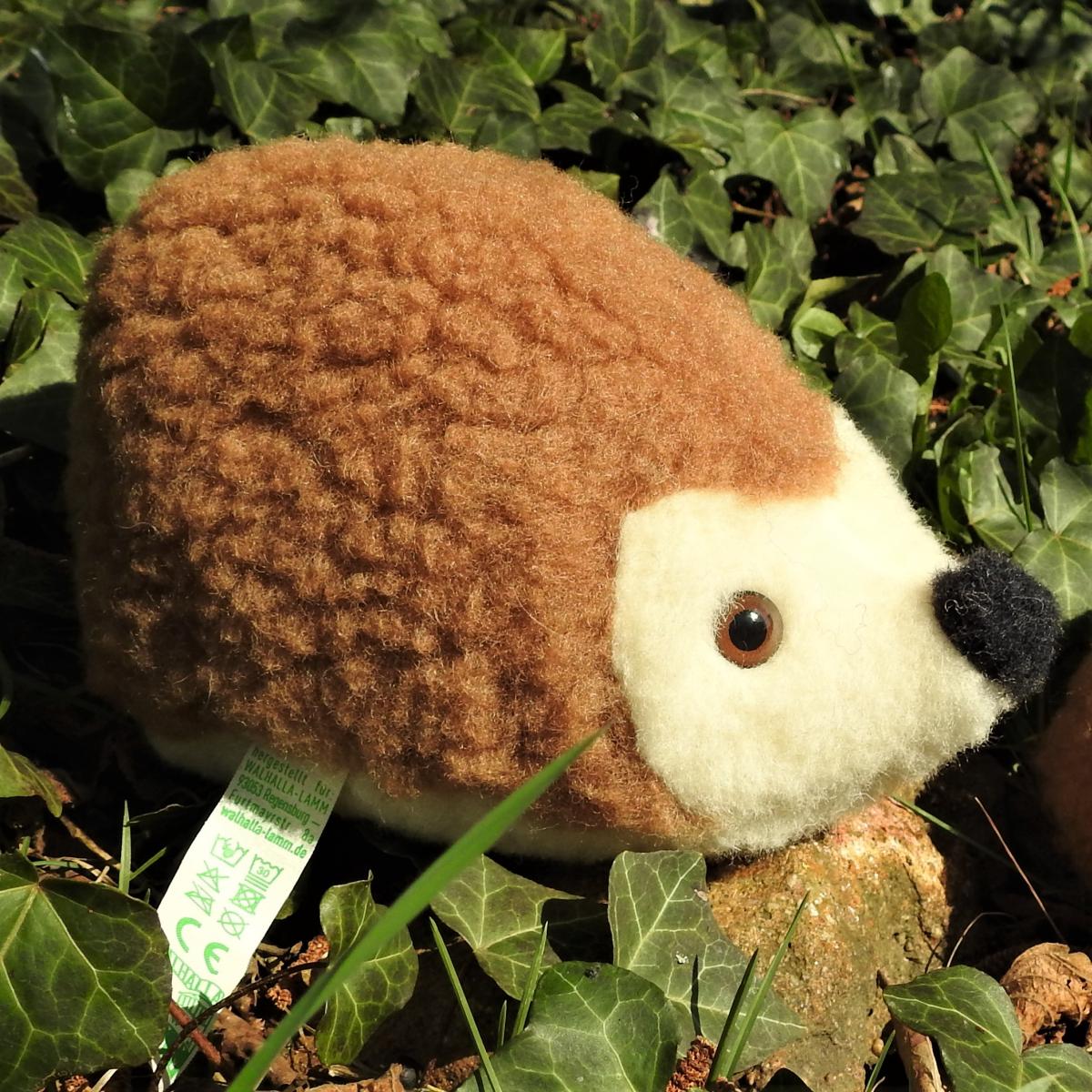 Schafwoll Kuscheltier Igel