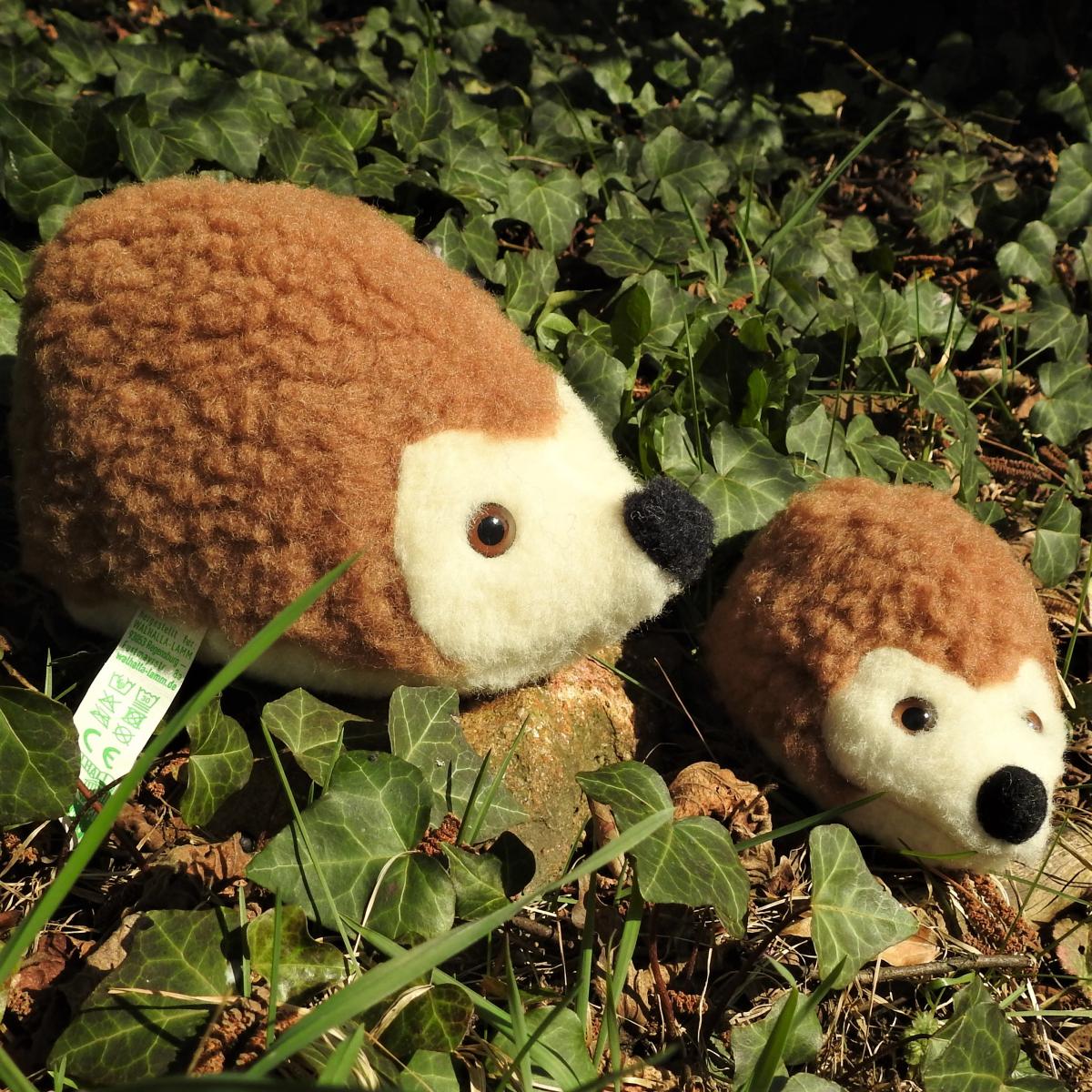 Schafwoll Kuscheltier Igel