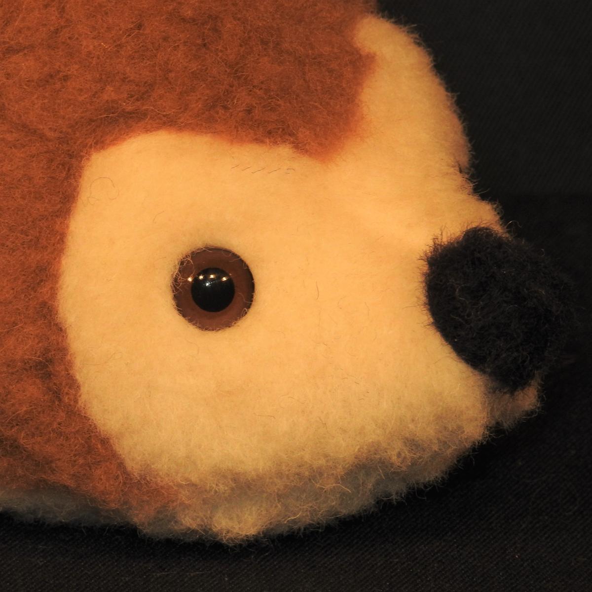 Schafwoll Kuscheltier Igel