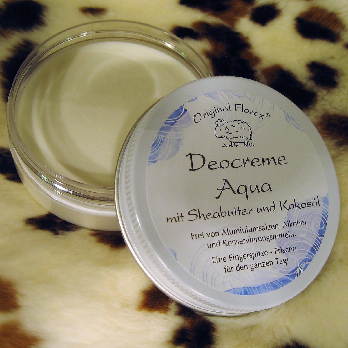 Deocreme mit Sheabutter und Kokosöl Duft Aqua