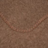 Wolldecken braun mit brauner Kettelung Detail