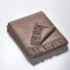 Wolldecke Plaid schlamm