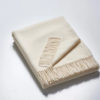 Wolldecke Plaid weiss