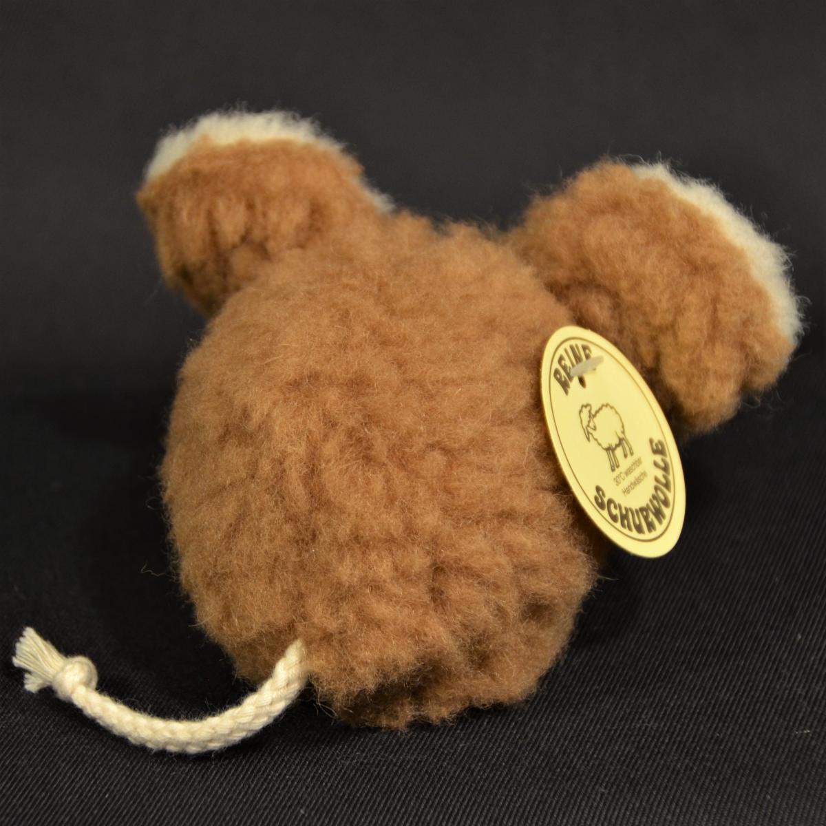 Schafwoll Kuscheltier Maus Schafwoll Kuscheltier Maus