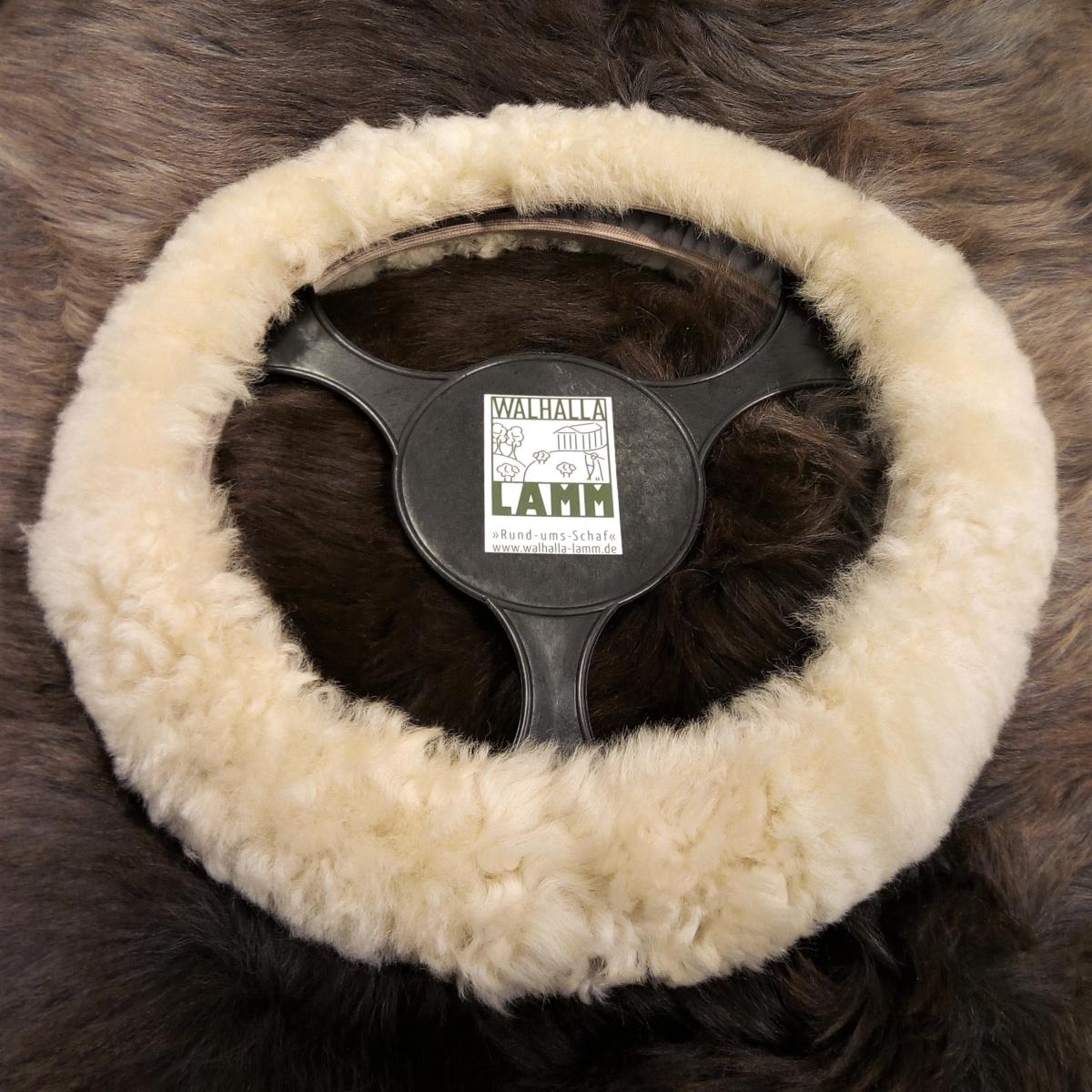 Lammfell Lenkradbezug natur Lammfell Lenkradbezug natur