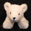 Schafwoll Kuscheltier Eisbär stehend Schafwoll Kuscheltier Eisbär stehend