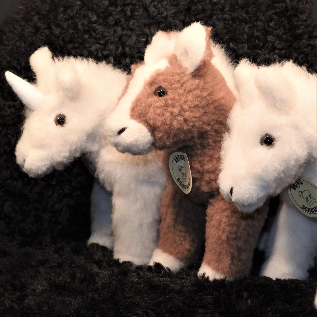 Schafwoll-Kuscheltier Pferd/Einhorn Schafwoll-Kuscheltier Pferd/Einhorn