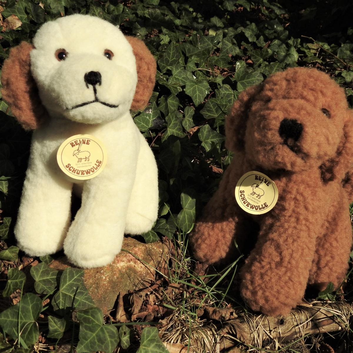 Schafwoll-Kuscheltier Welpe Schafwoll-Kuscheltier Welpe