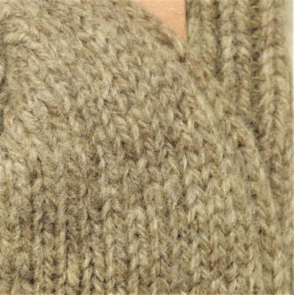Schafwoll-Socken 100% Wolle Virgin-Wool braun