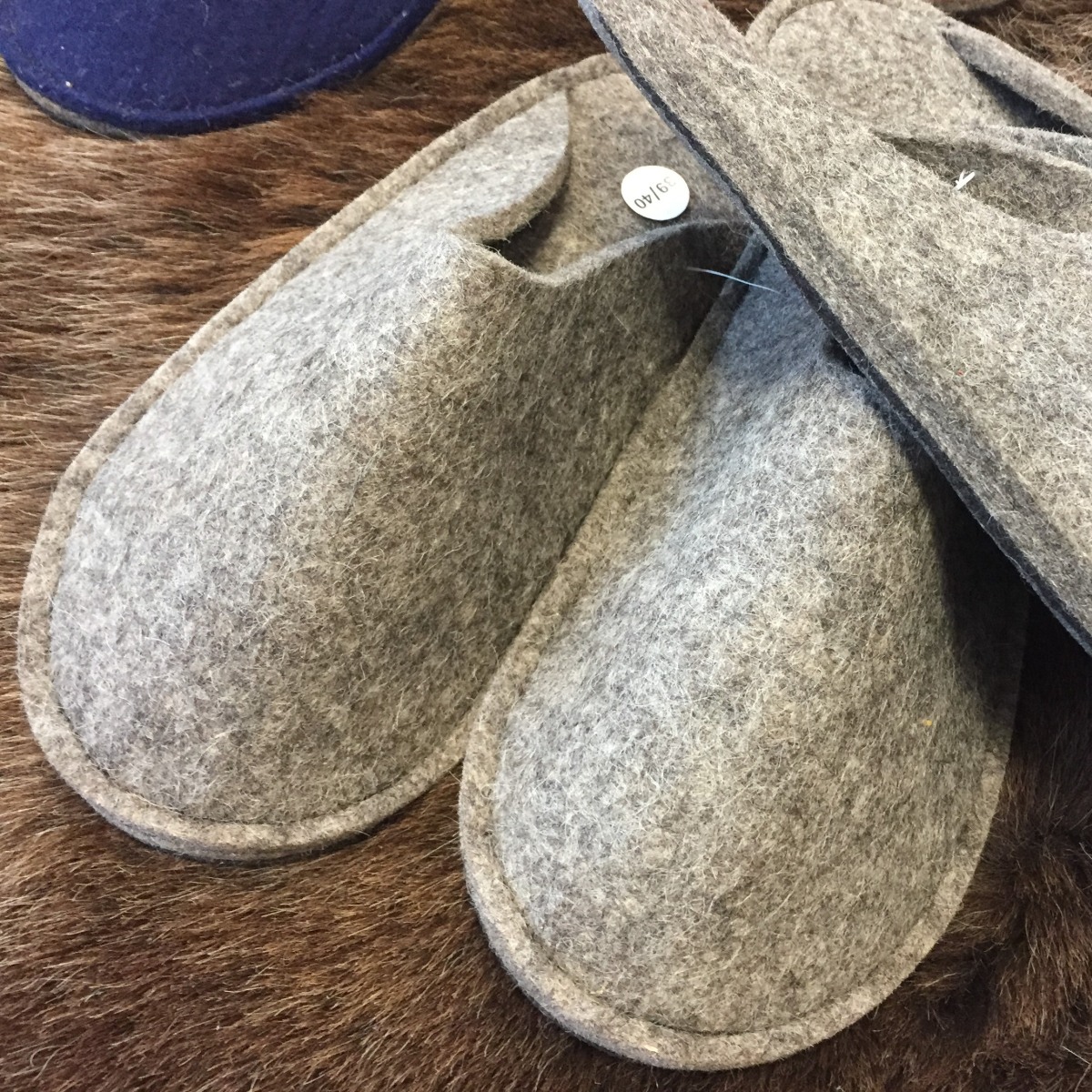 Schafwoll-Filz-Gästepantoffeln Schafwoll-Filz-Gästepantoffeln