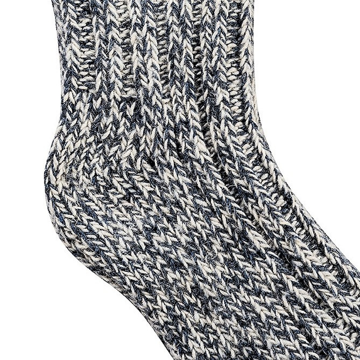 Kindersocken mit Schaf-Wolle dunkelgrau meliert