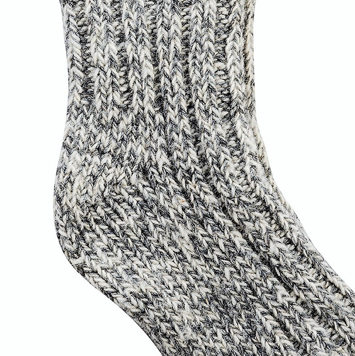 Kindersocken mit Schaf-Wolle grau meliert