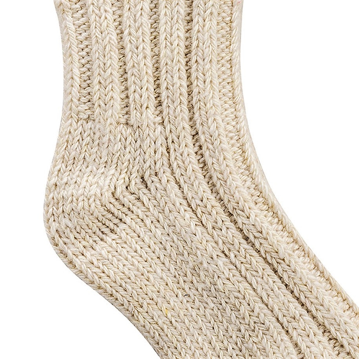 Kindersocken mit Schaf-Wolle natur