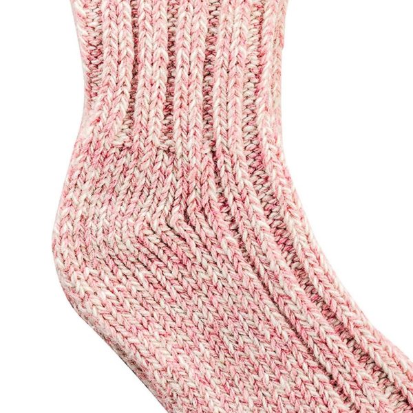 Kindersocken mit Schaf-Wolle rosa meliert