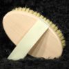 Badebürste Buchenholz ohne Stiehl mit harten Borsten und Gurt