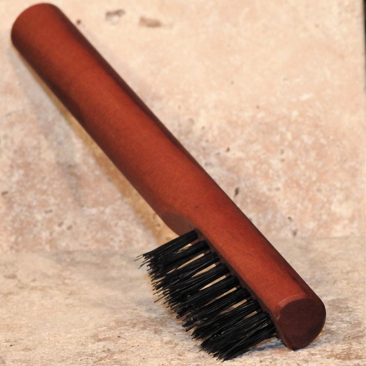 Bartbürste Birnbaumholz mit Stiel