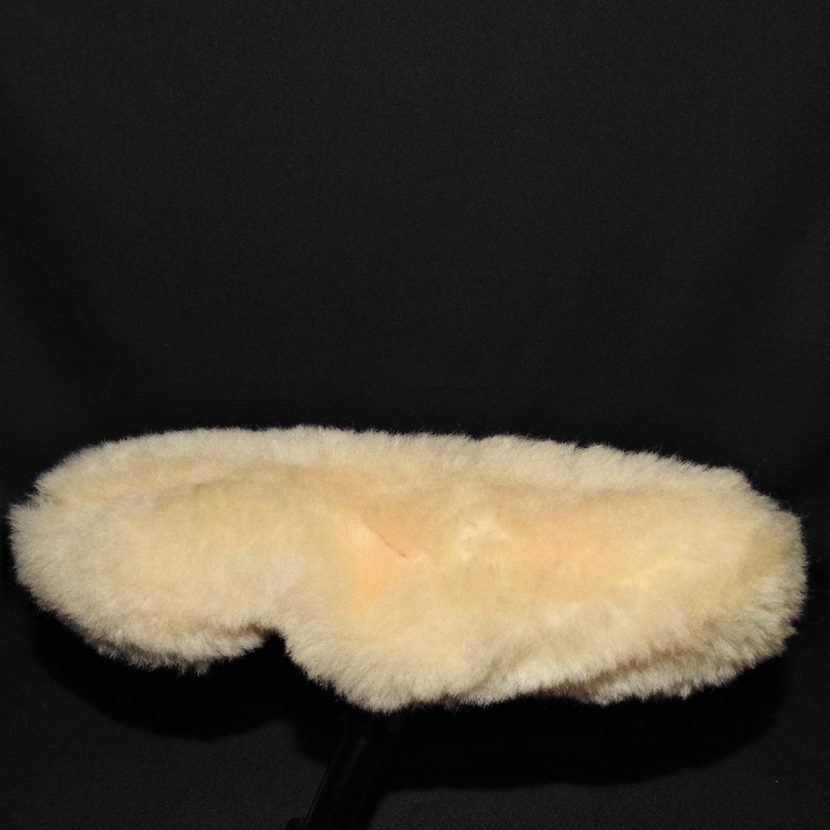 Fahrrad-Sattelbezug aus Lammfell natur