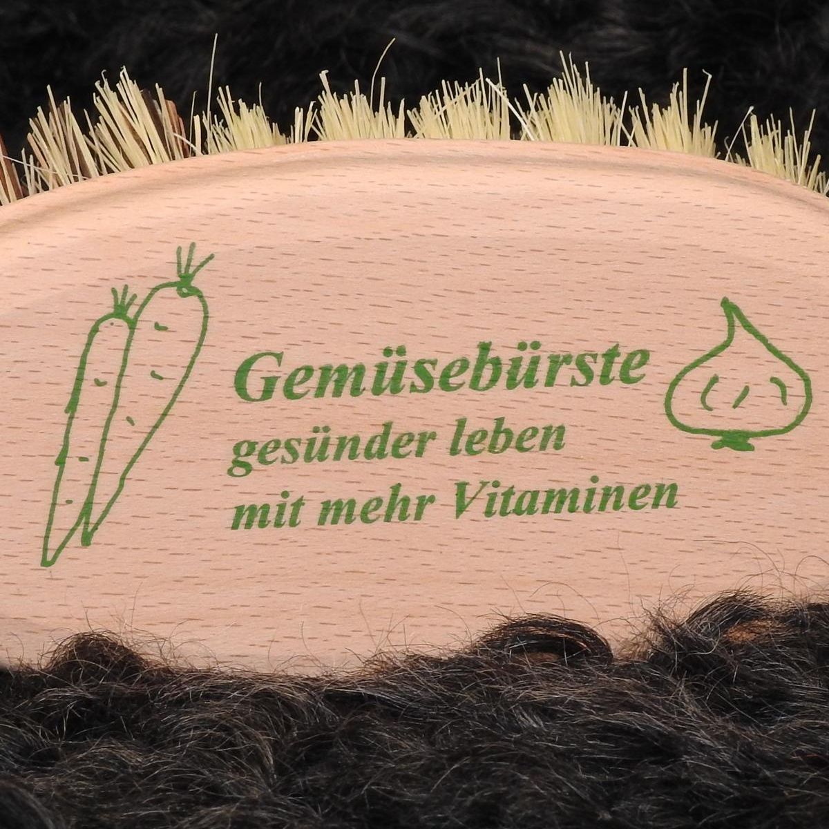 Gemüsebürste mit zwei Borstenarten