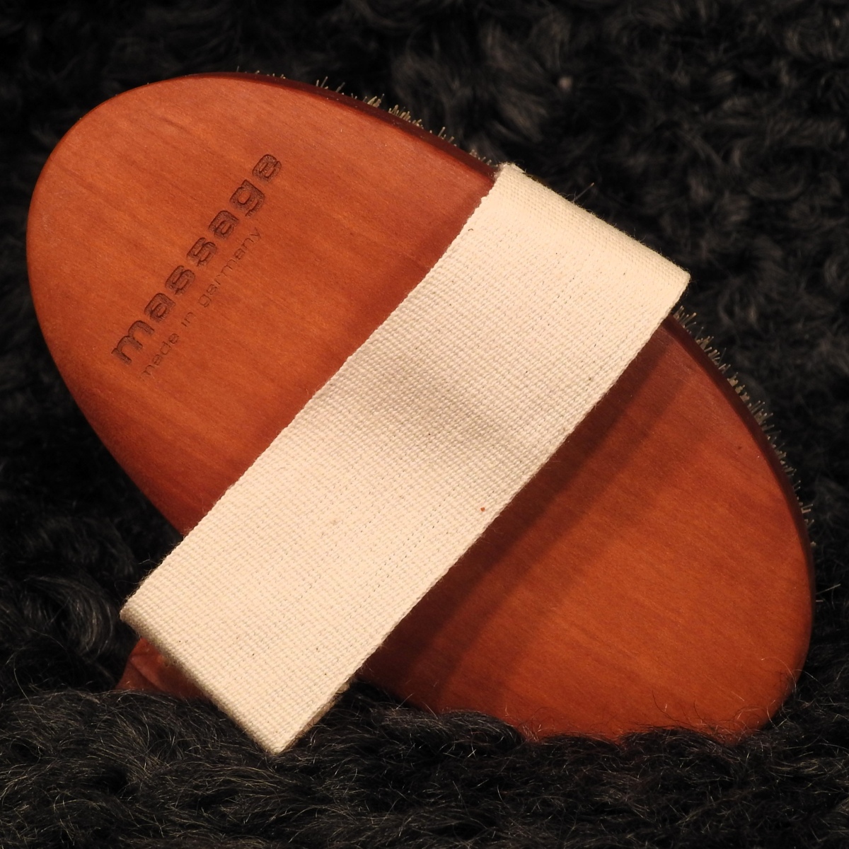 Massagebürste Trockenmassage Birnbaumholz Massagebürste Trockenmassage Birnbaumholz