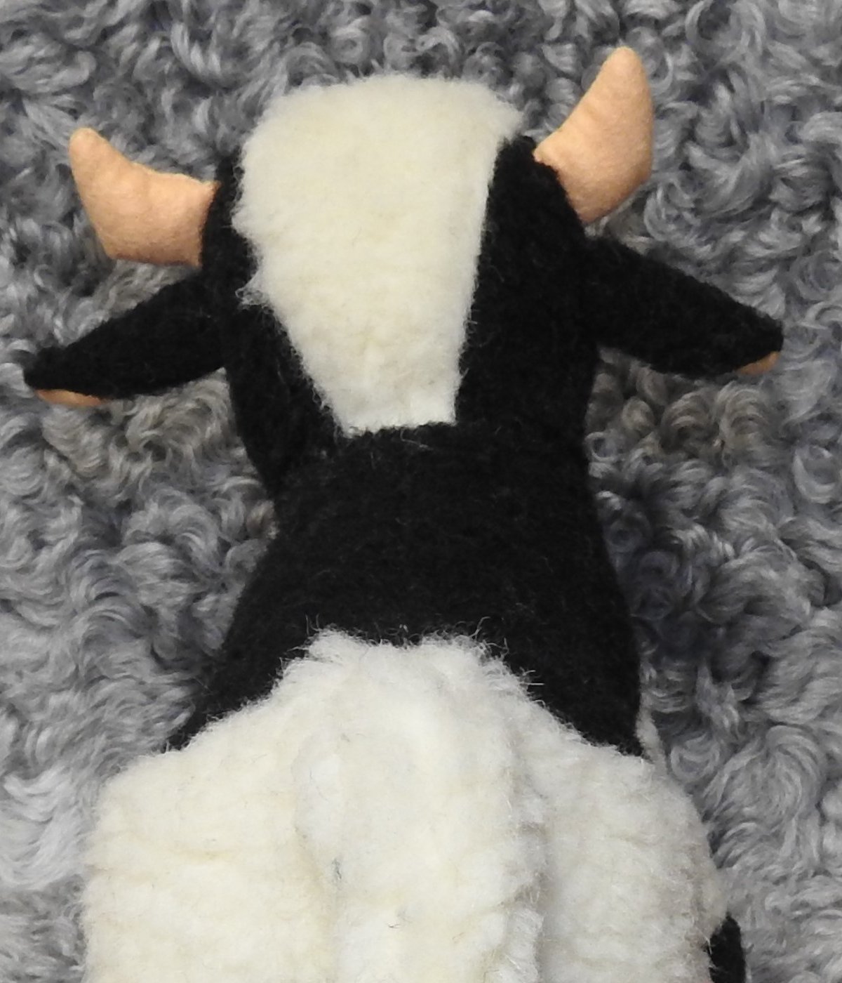 Schafwoll Kuscheltier Kuh