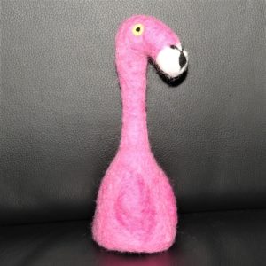 Schafwoll-Filz-Eierwaermer Flamingo
