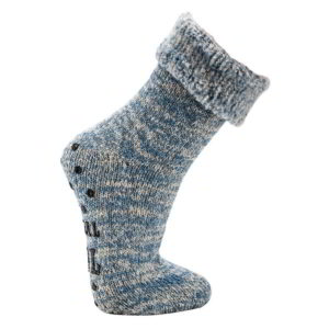 Schafwollsocken mit Schafwolle und Antirutsch-Beschichtung ABS-Socken Hausschuh