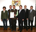 Preisverleihung durch Minister Brunner